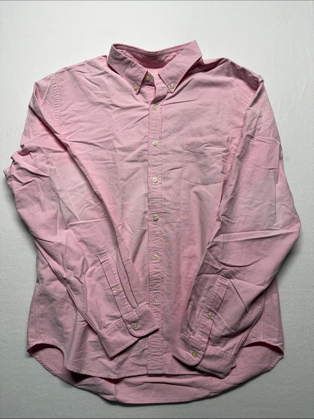J. Crew Men's Light Pink Button-Down Oxford Shirt